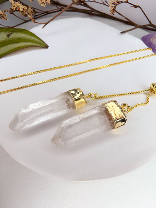 Colar Cósmico - Quartzo de Cristal