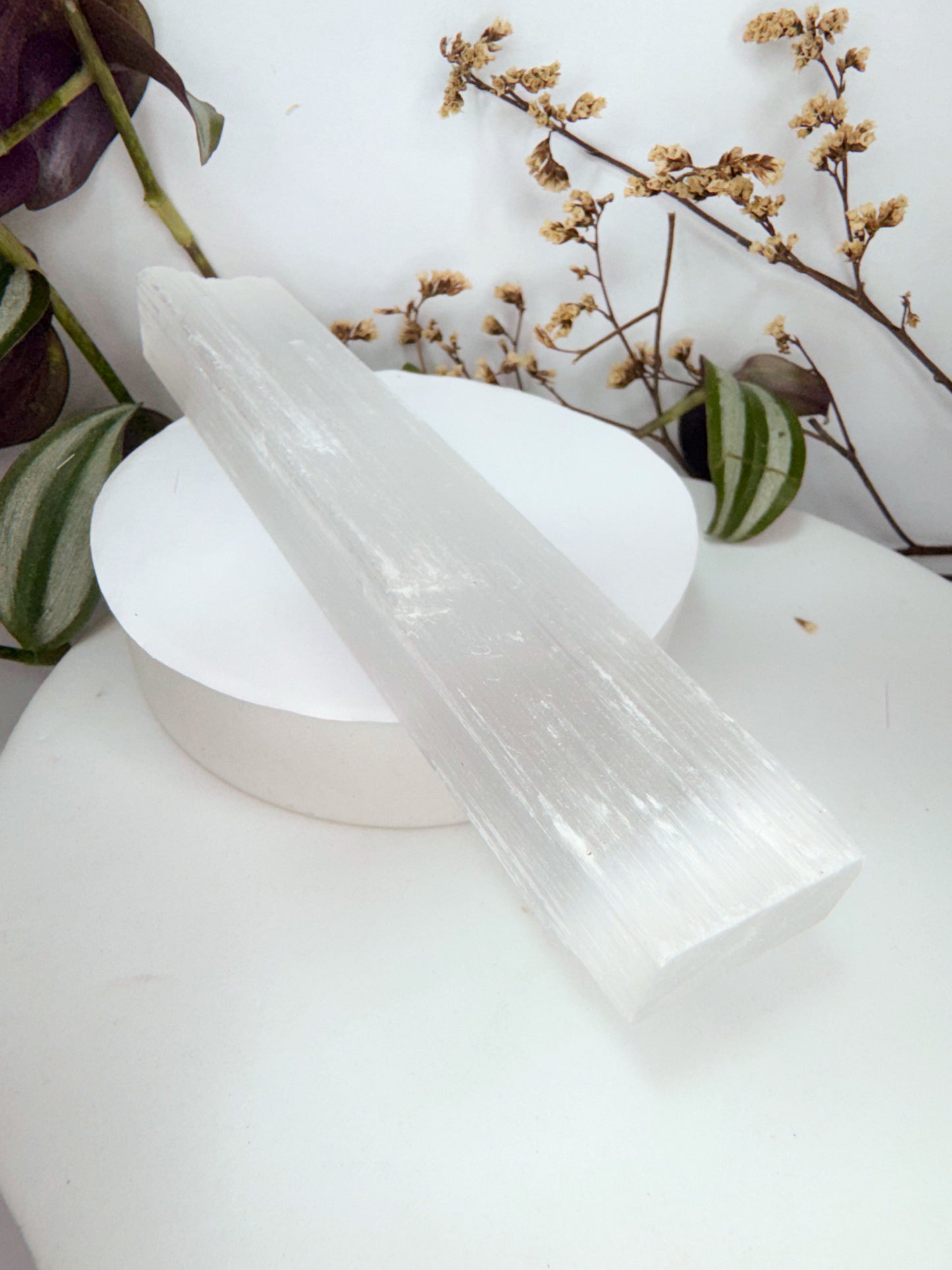 Barra Selenita branca - Limpeza