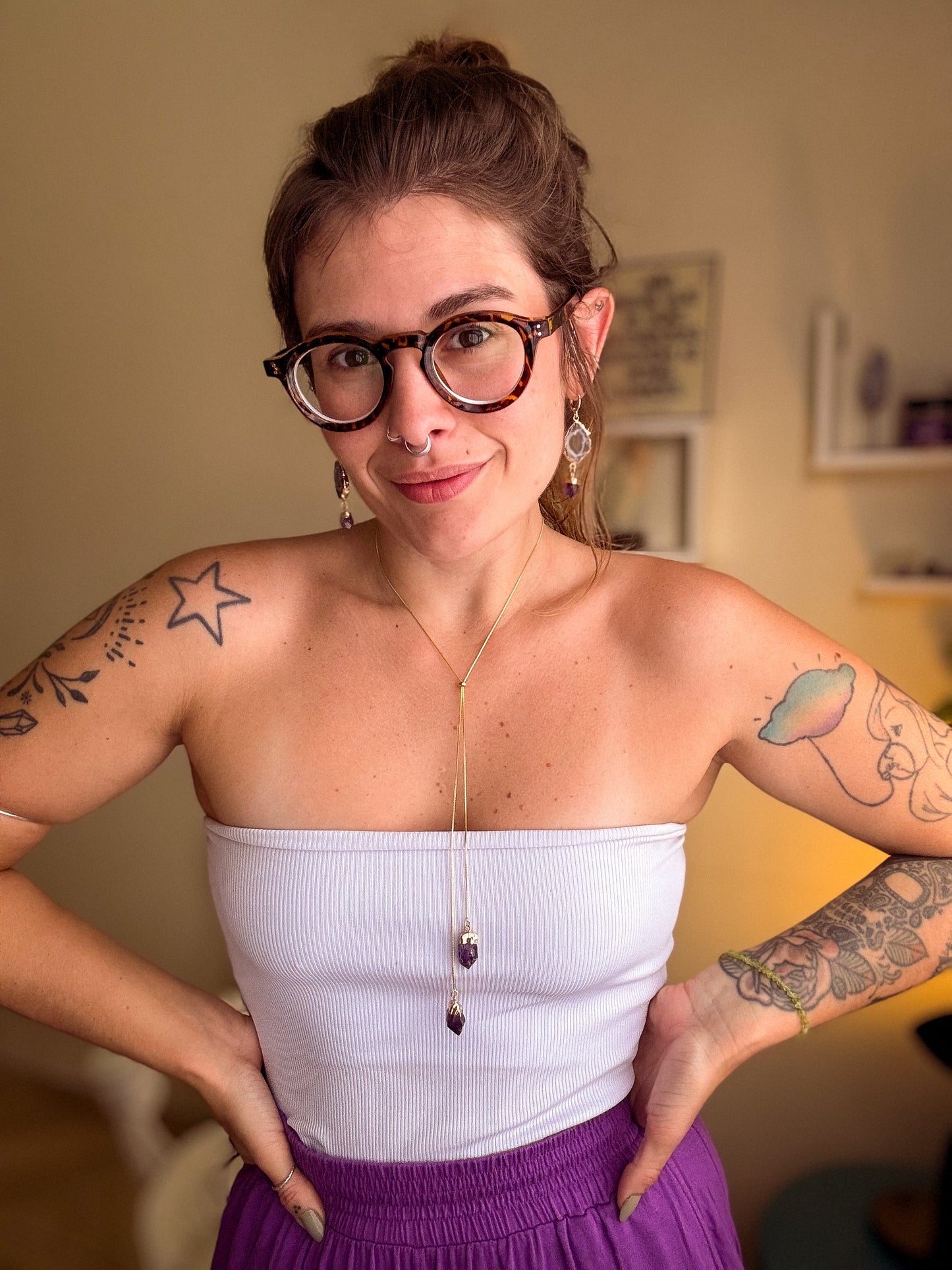 Colar cósmico - Ametista