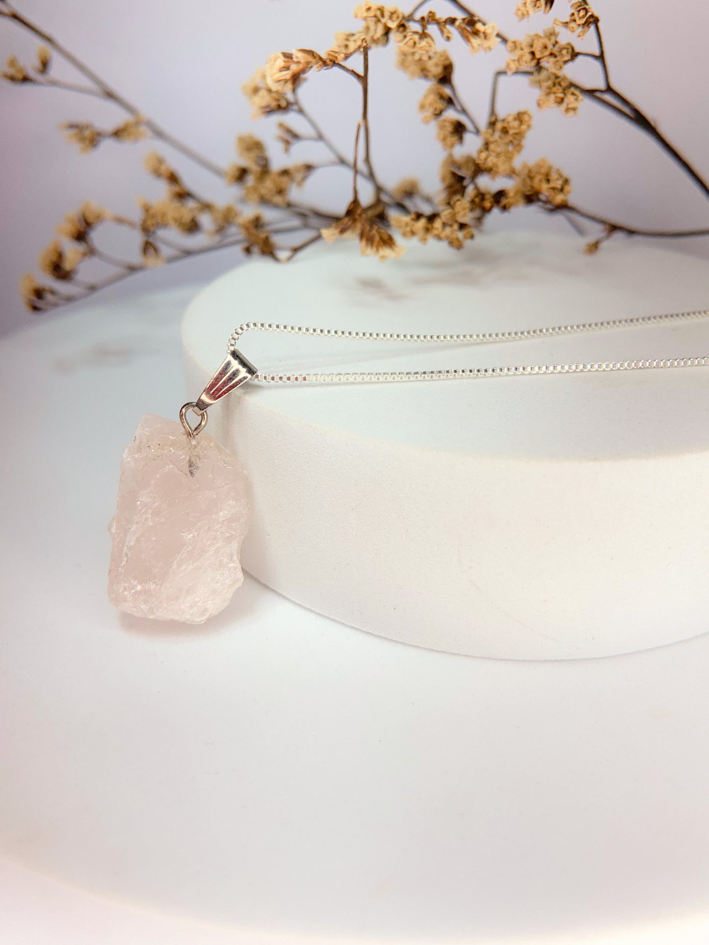 Colar Nature - Quartzo Rosa