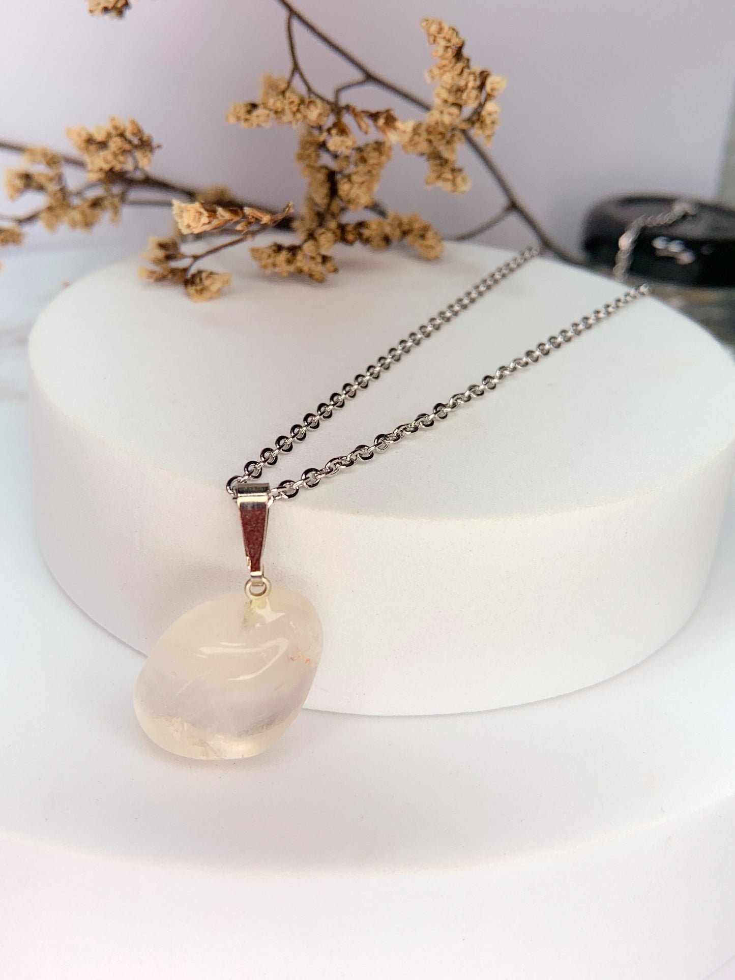 Colar Nature - Quartzo De Cristal Lapidado