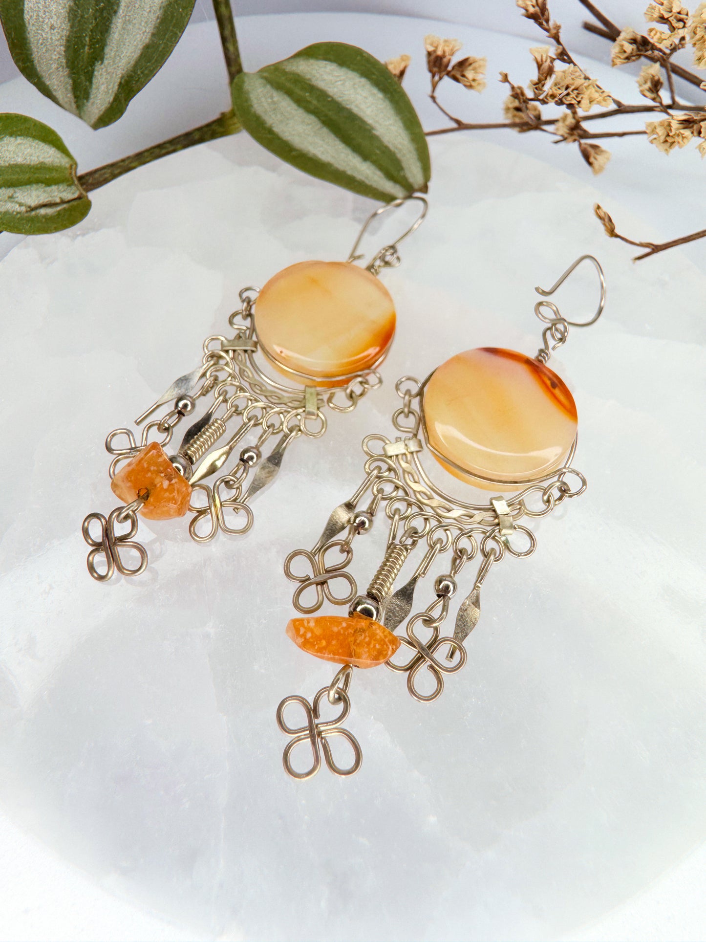 Brinco nostalgia - Cornalina