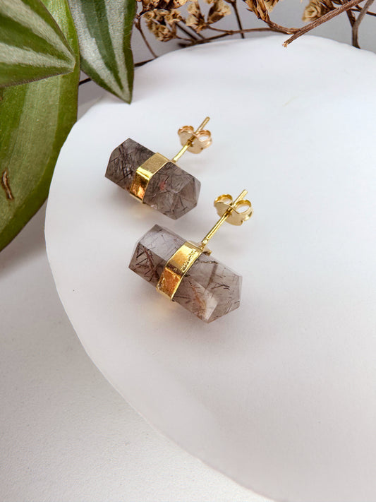 Brinco Aurora - Quartzo rutilado