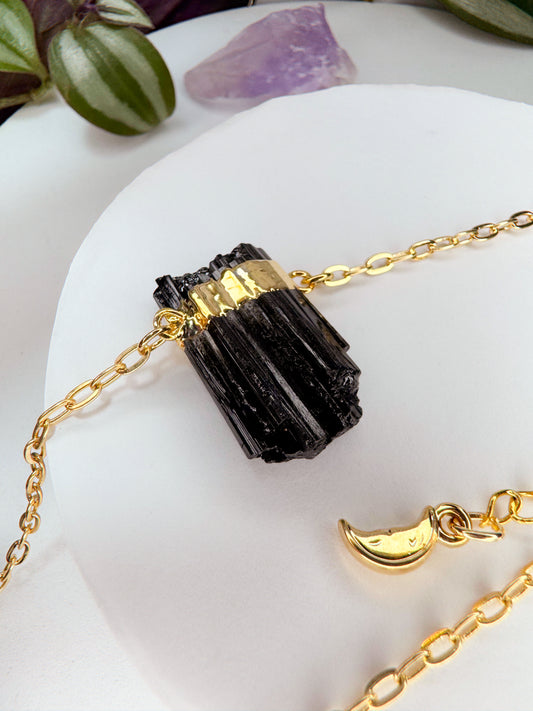 Colar Atmosfera - turmalina negra
