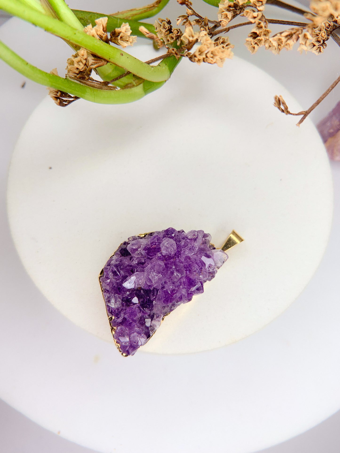 Pingente Alma - Drusa Ametista