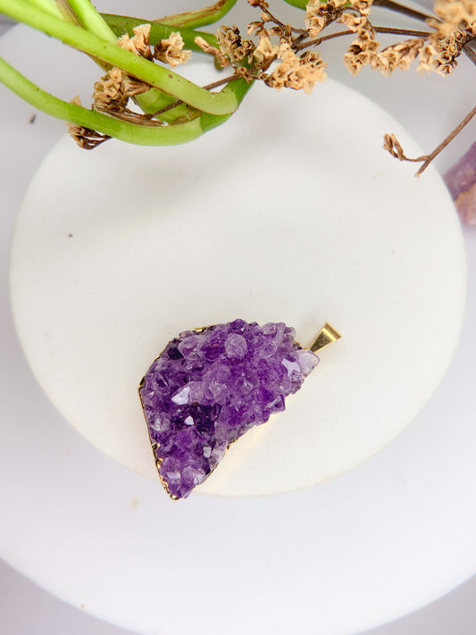 Pingente Alma - Drusa Ametista