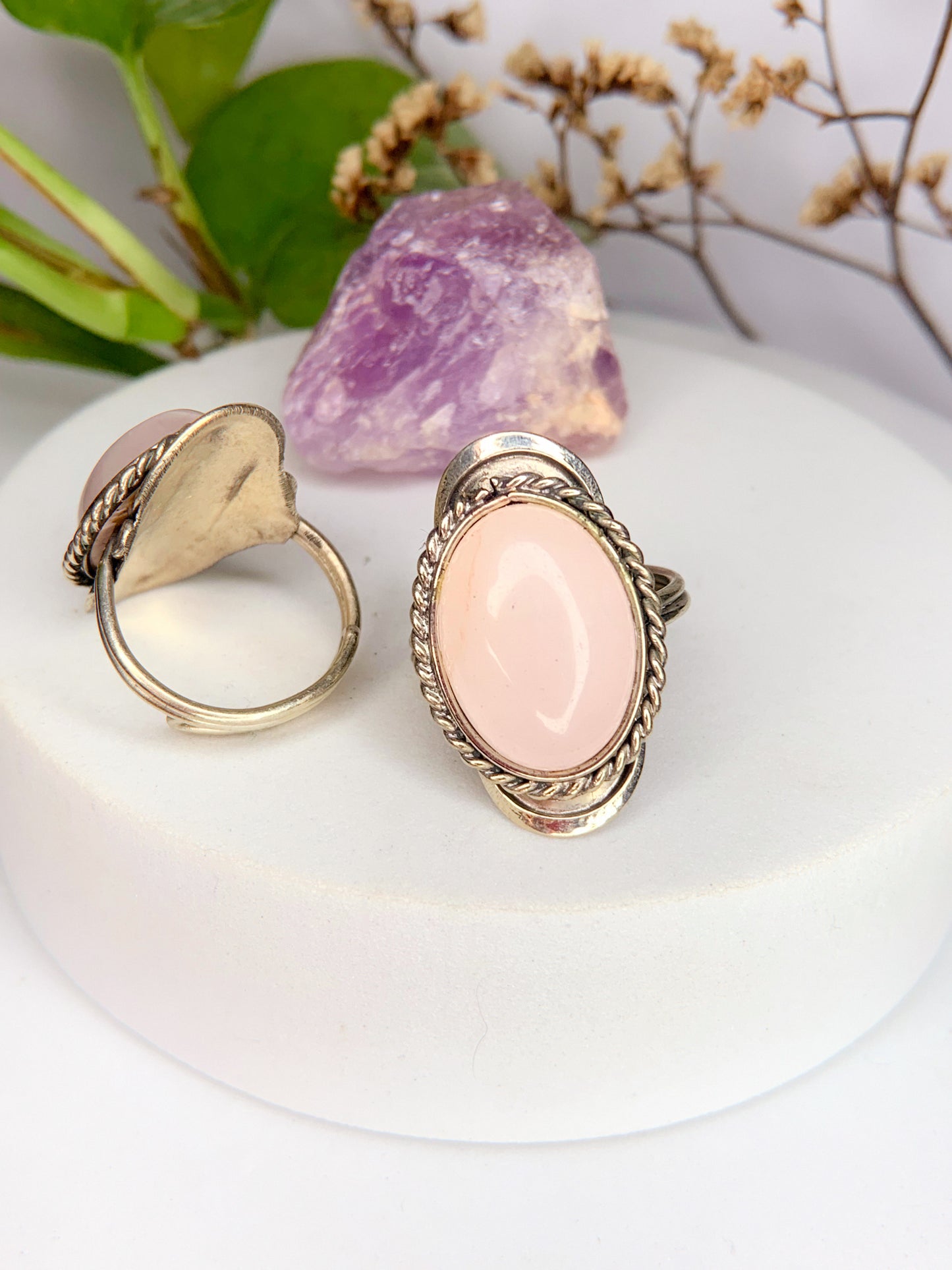 Anel Aura - Quartzo rosa