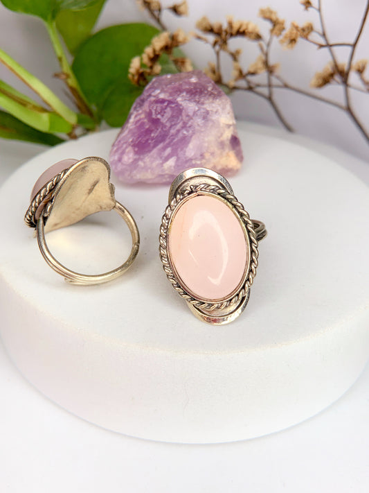 Anel Aura - Quartzo rosa