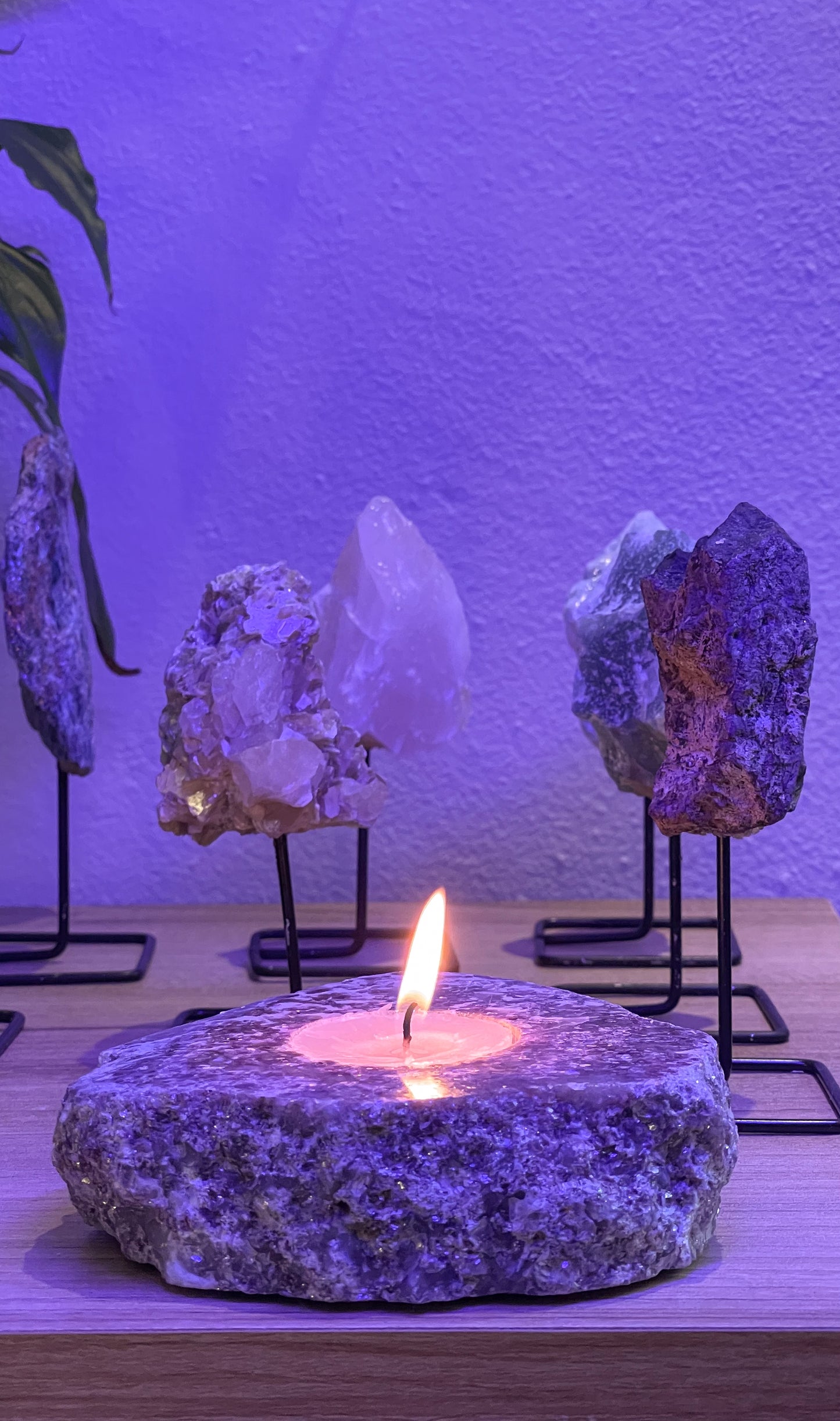 Porta Vela - Lepdolita ou Mica roxa