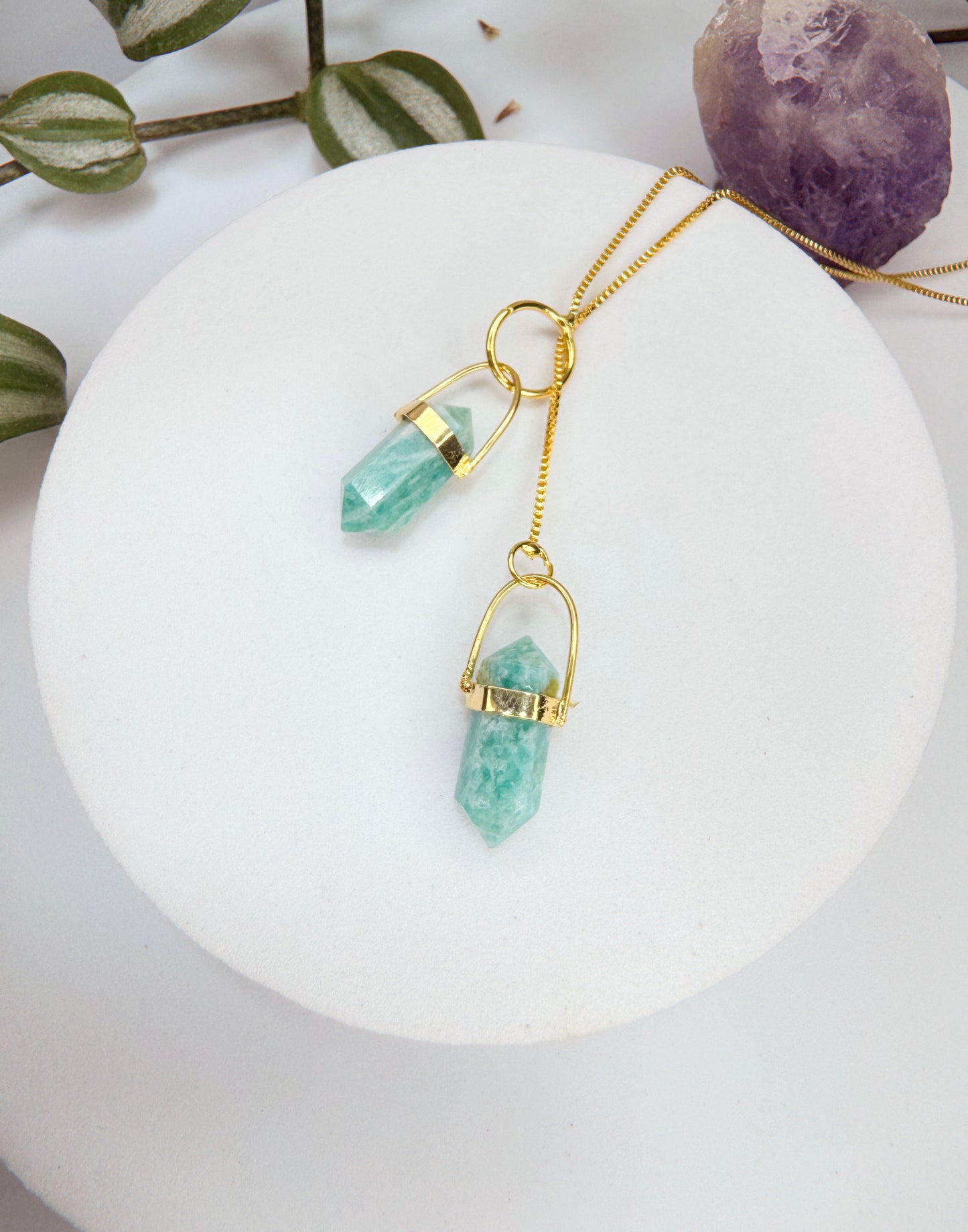 Colar cósmico - amazonita