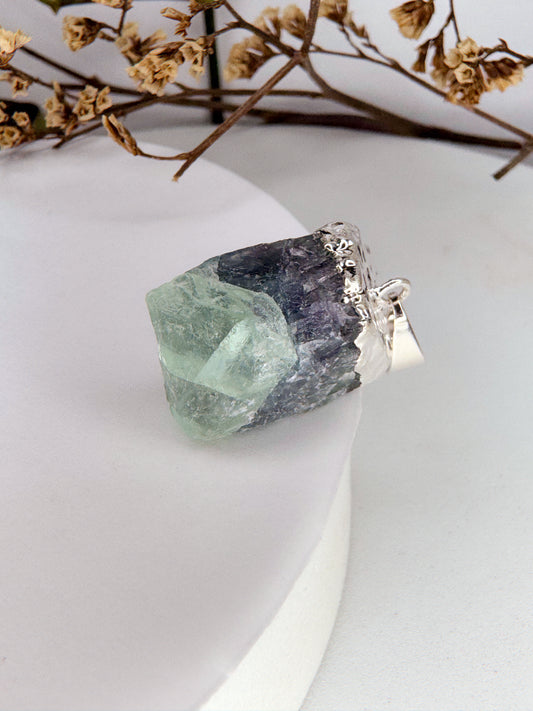Pingente Alma - Fluorita arco íris