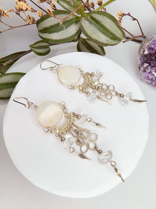 Brinco Nostalgia - Quartzo transparente