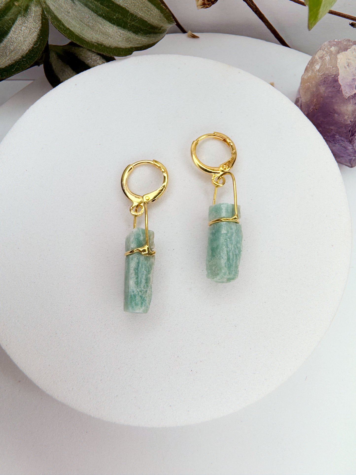 Brinco Júpiter - amazonita bruto