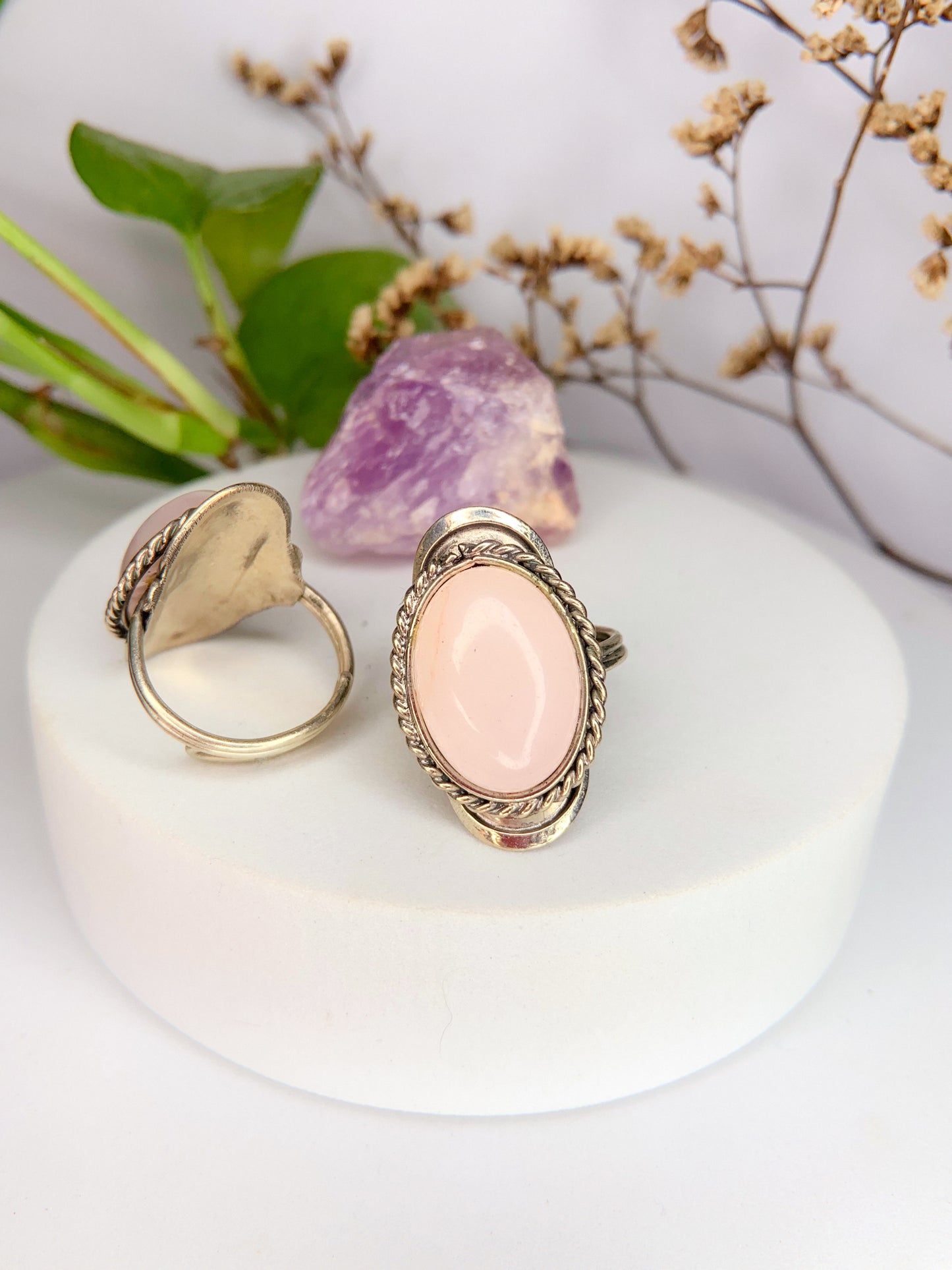 Anel Aura - Quartzo rosa