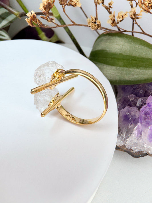 Anel Cosmos - Quartzo de cristal