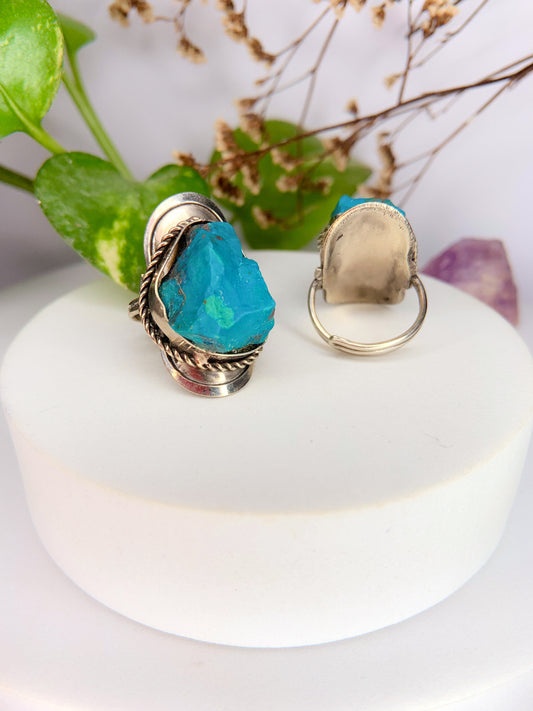 Anel Aura  - Crisocola