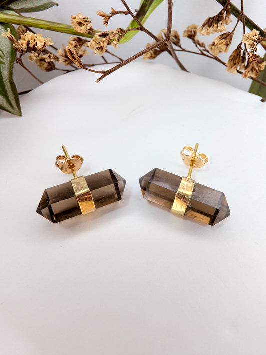 Brinco Aurora - Quartzo fume