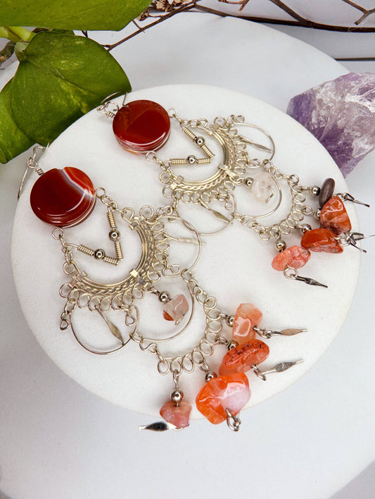 Brinco nostalgia - Cornalina