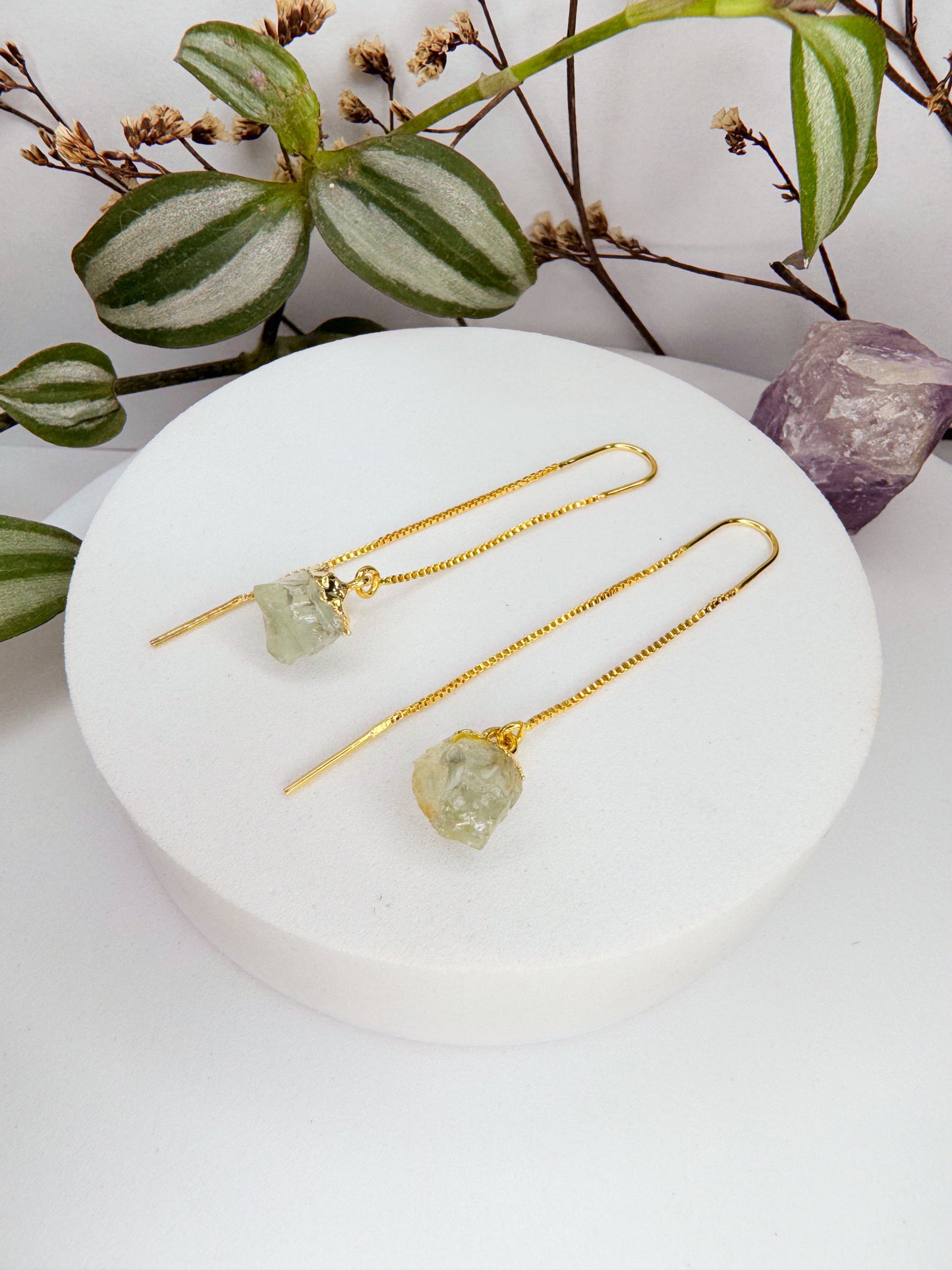 Brinco Zen - água marinha bruto