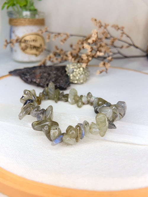 Pulseira constelação - labradorita