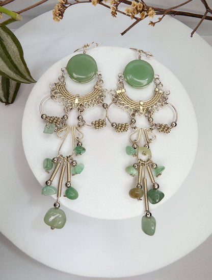 Brinco nostalgia - Quartzo verde