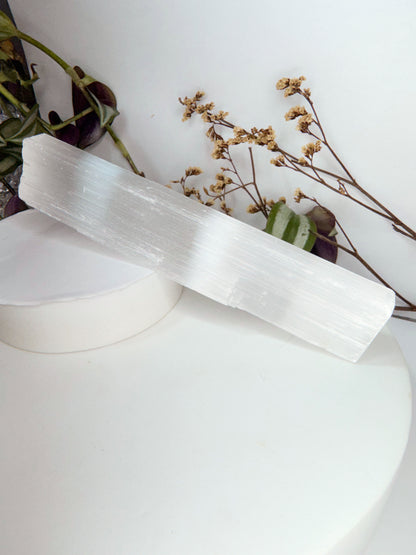 Barra Selenita branca - Limpeza