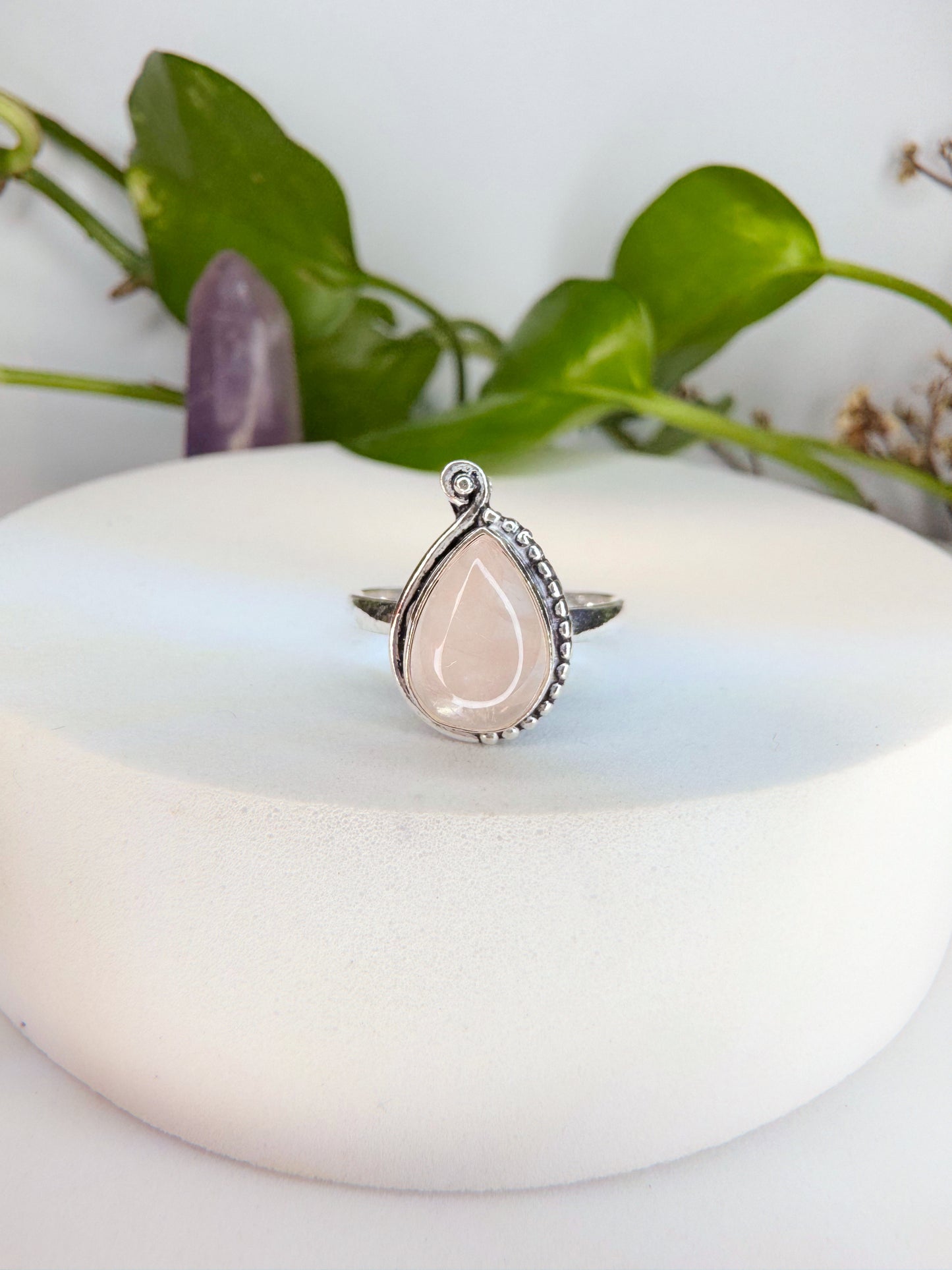 Anel Amar - Quartzo Rosa TAM.12