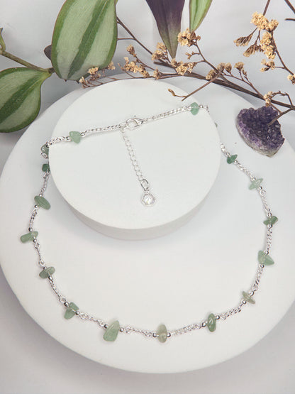Choker Luar - Quartzo Verde