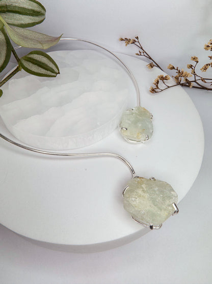 Choker Espaço - Agua marinha