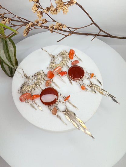 Brinco nostalgia - Cornalina