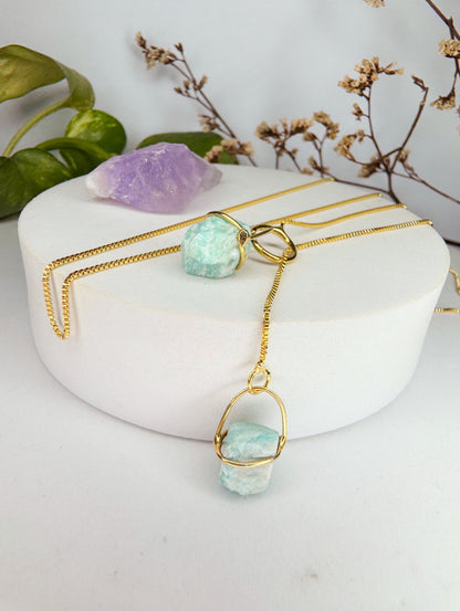 Colar cósmico - amazonita