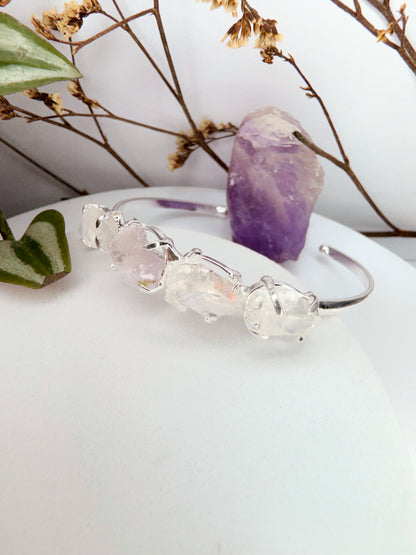 Bracelete terra - Quartzo de cristal