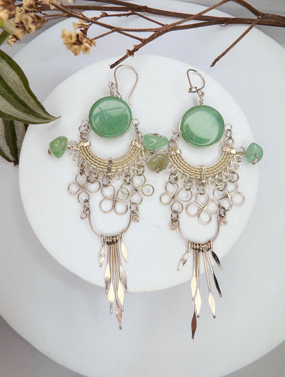 Brinco nostalgia - Quartzo verde