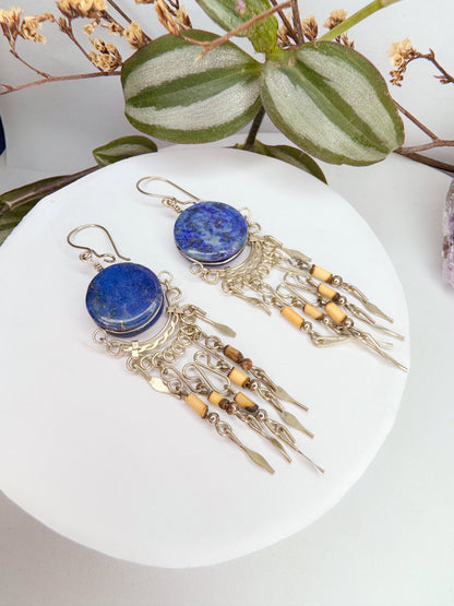 Brinco Nostalgia - Lápis lazulli