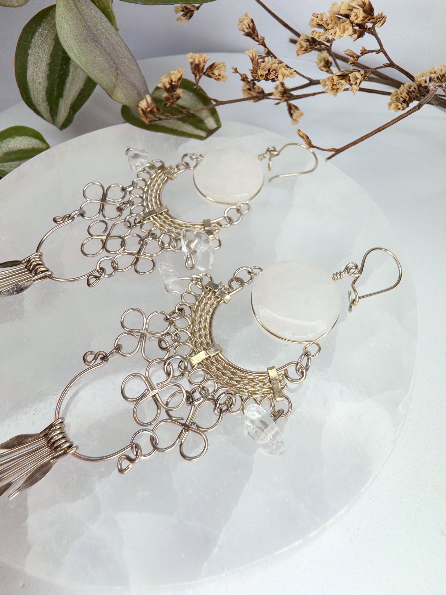 Brinco Nostalgia - Quartzo transparente