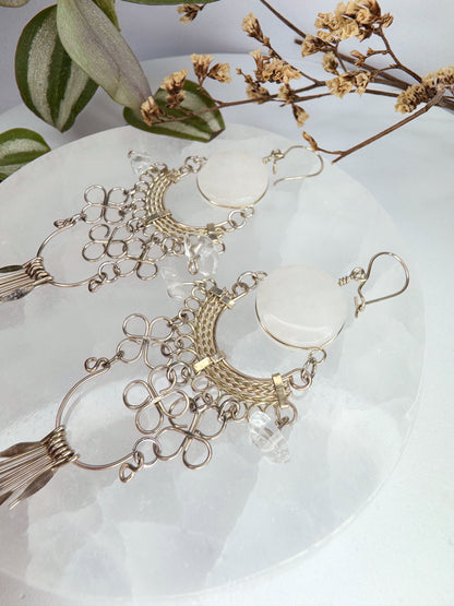 Brinco Nostalgia - Quartzo transparente