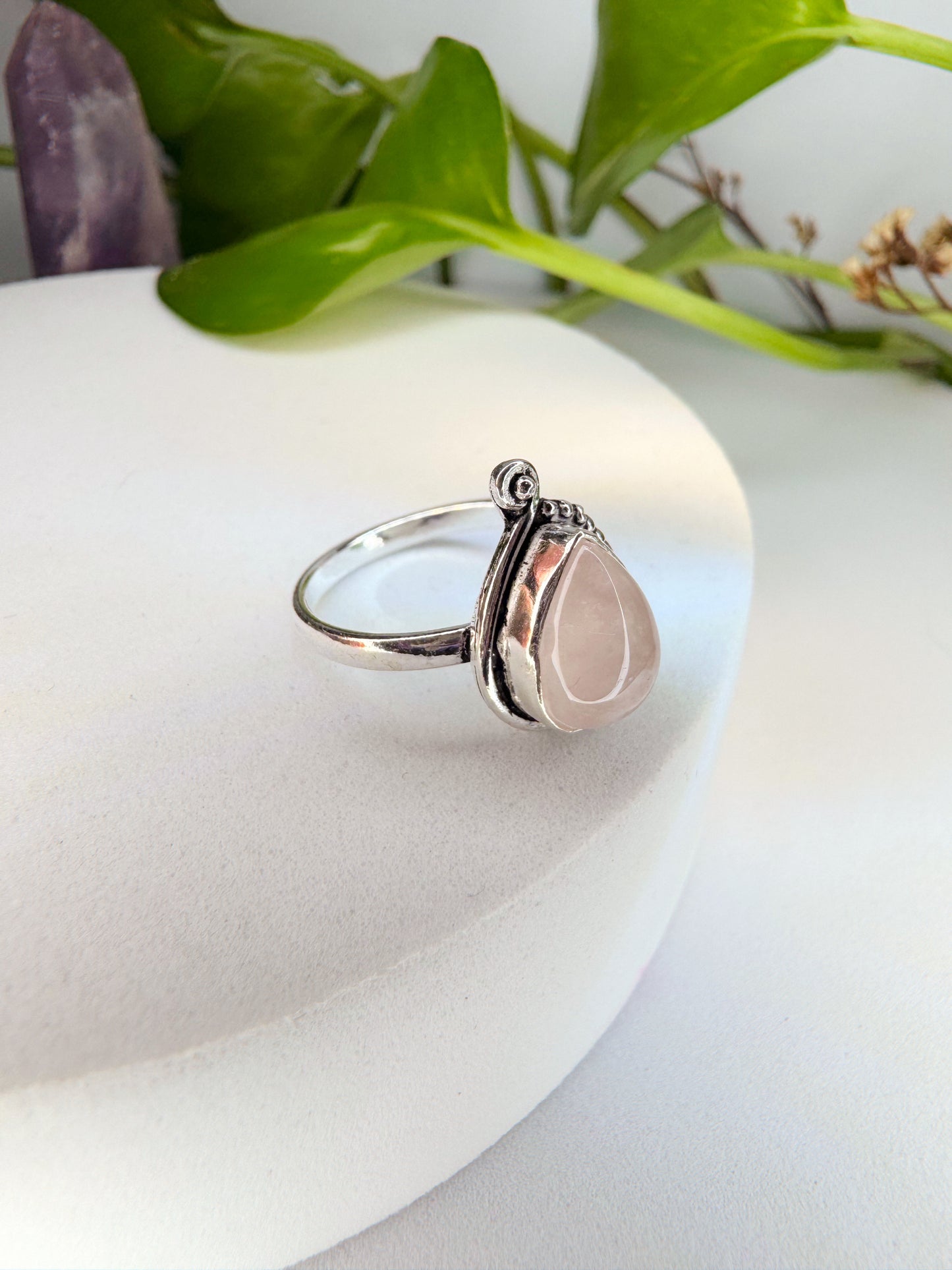 Anel Amar - Quartzo Rosa TAM.12