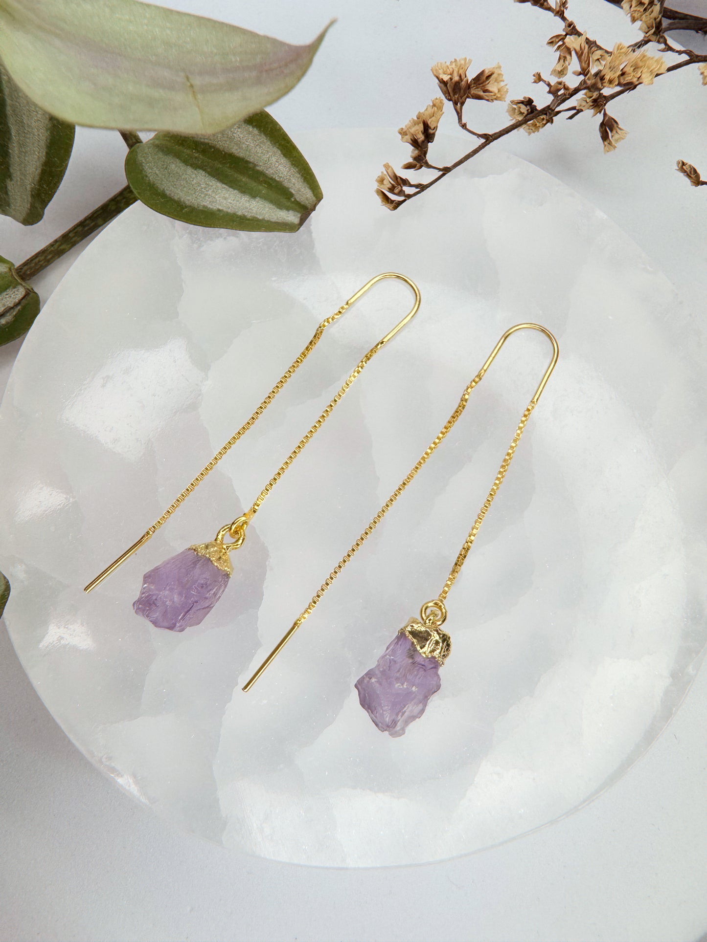 Brinco zen - Ametista bruto