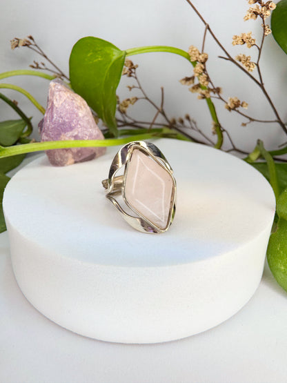 Anel Aura - Quartzo rosa