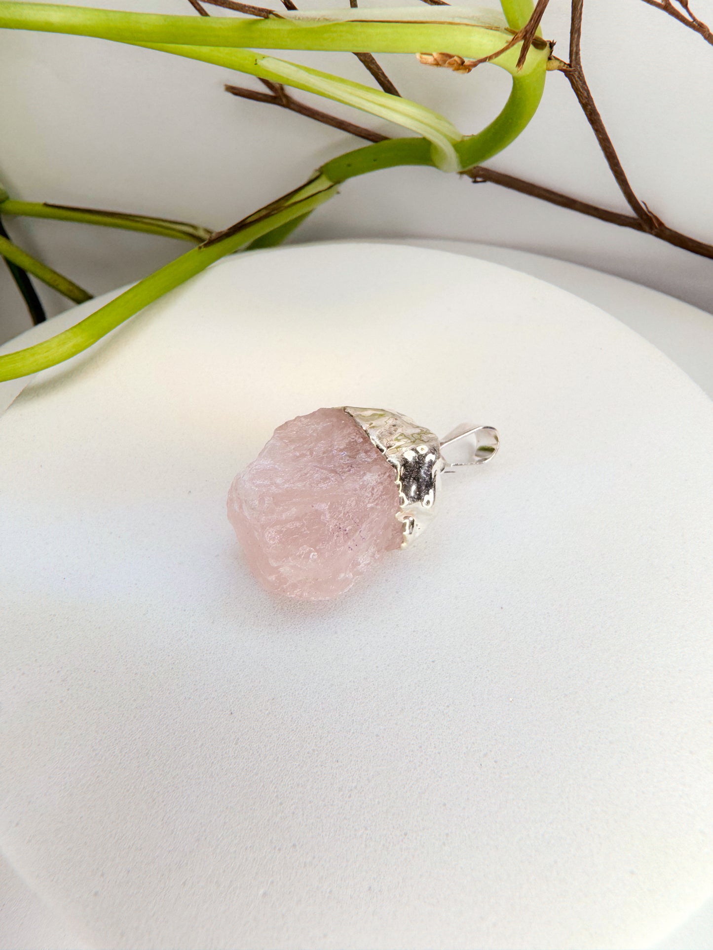 Pingente Alma - Quartzo rosa