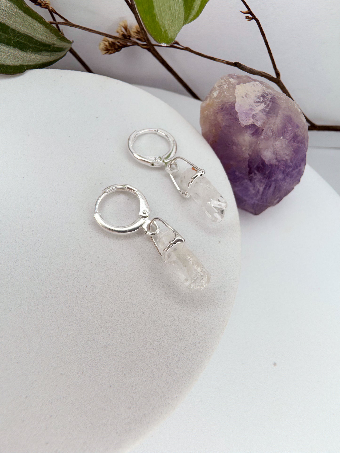 Brinco Júpiter - Quartzo de Cristal