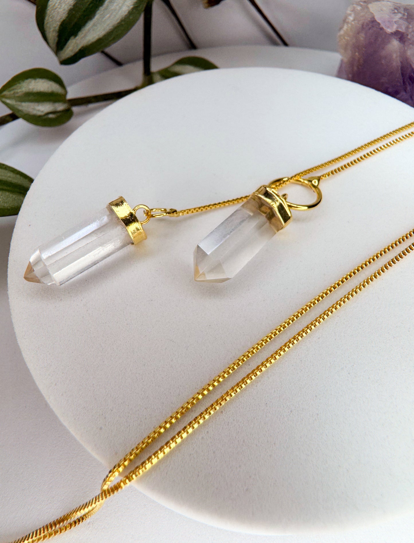 Colar Cósmico - Quartzo de Cristal