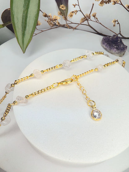 Choker Luar - Quartzo Transparente