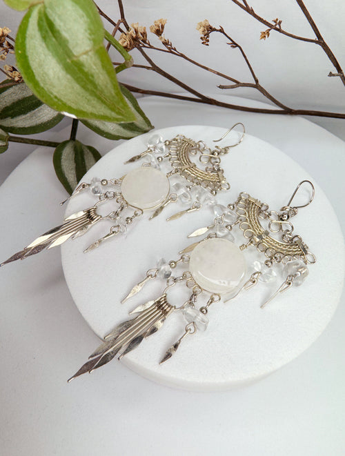 Brinco Nostalgia - Quartzo transparente