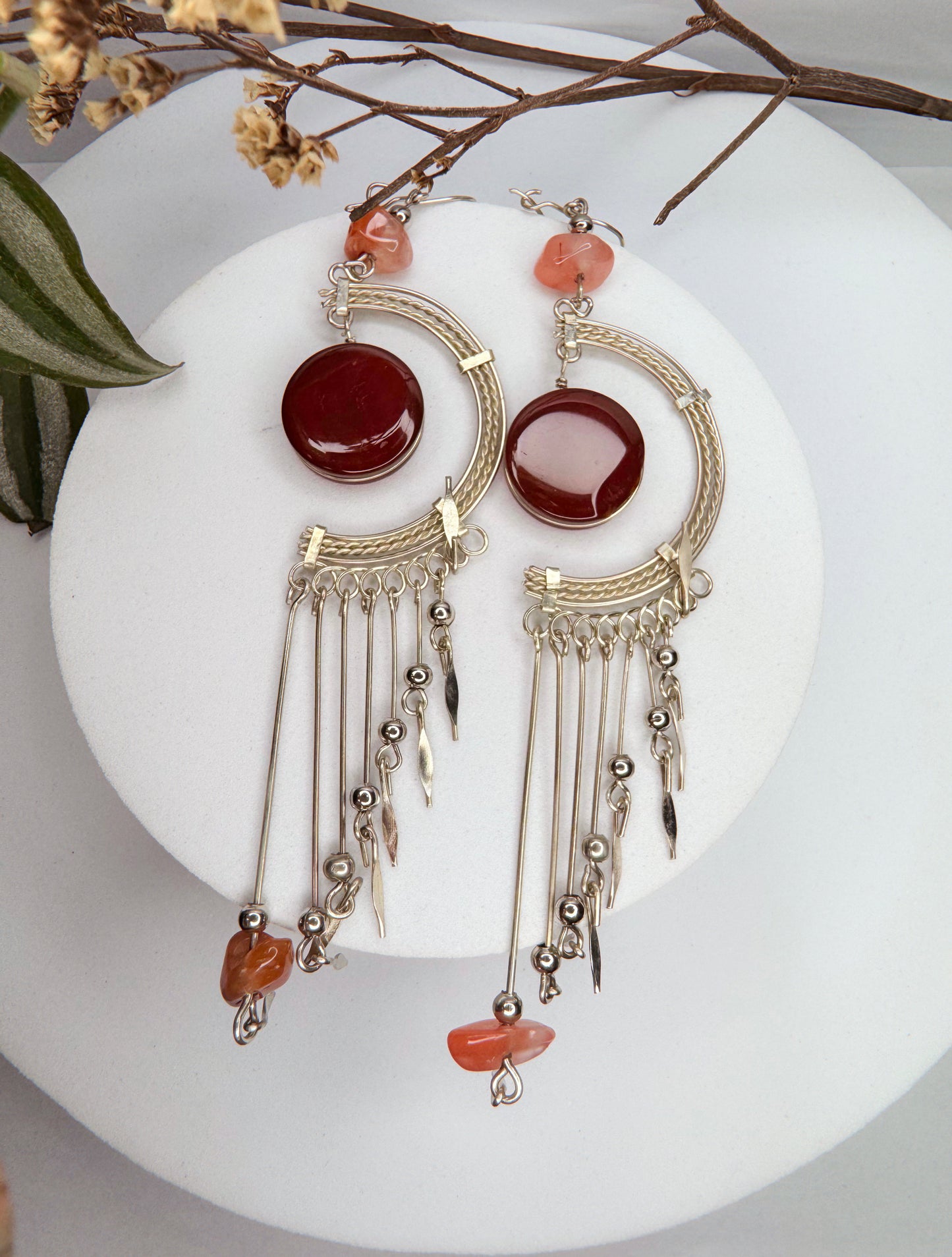 Brinco nostalgia - Cornalina