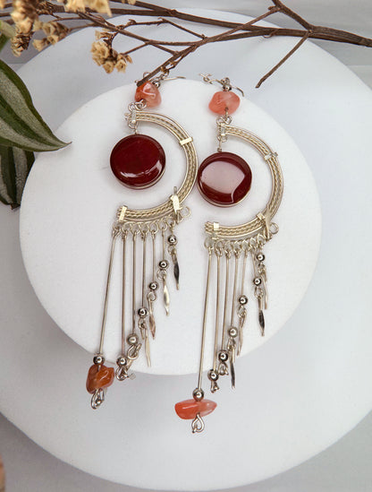 Brinco nostalgia - Cornalina