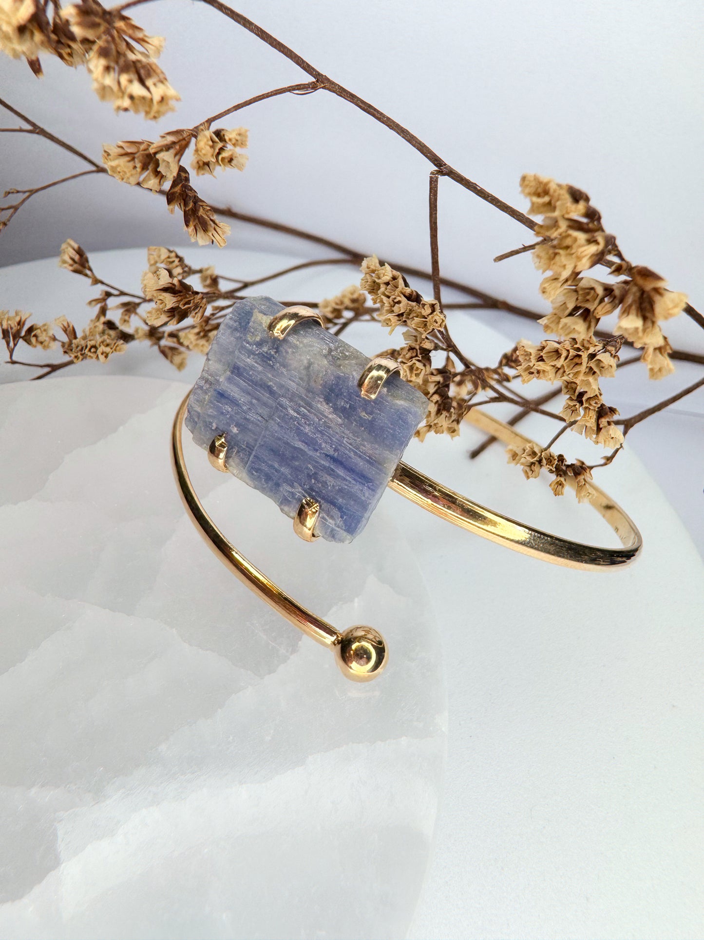 Bracelete Estrela -  Cianita azul