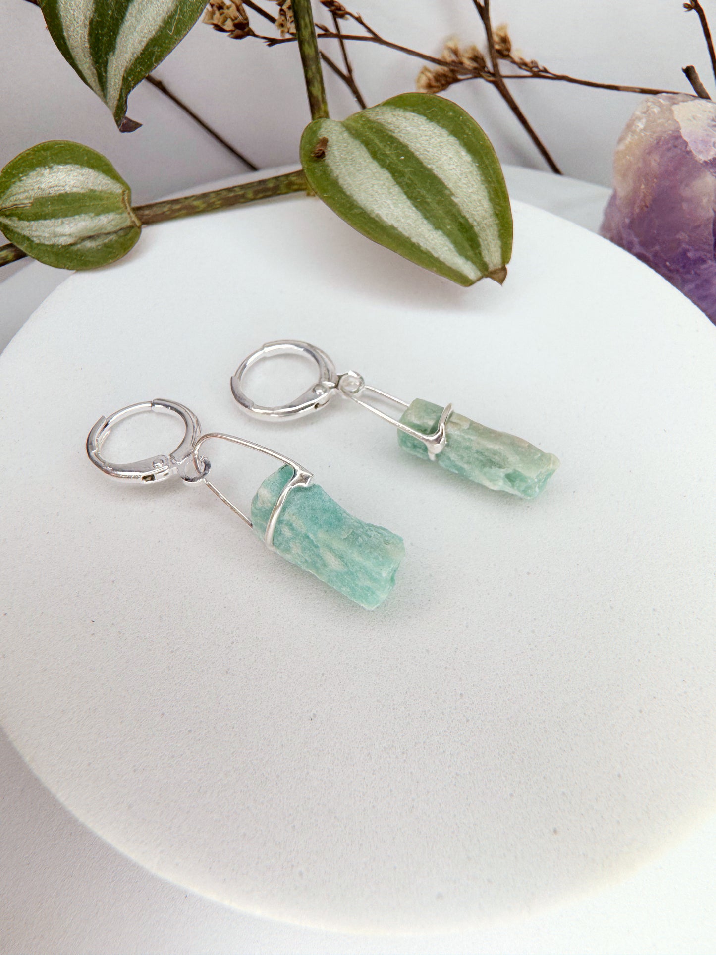 Brinco Júpiter - amazonita bruto