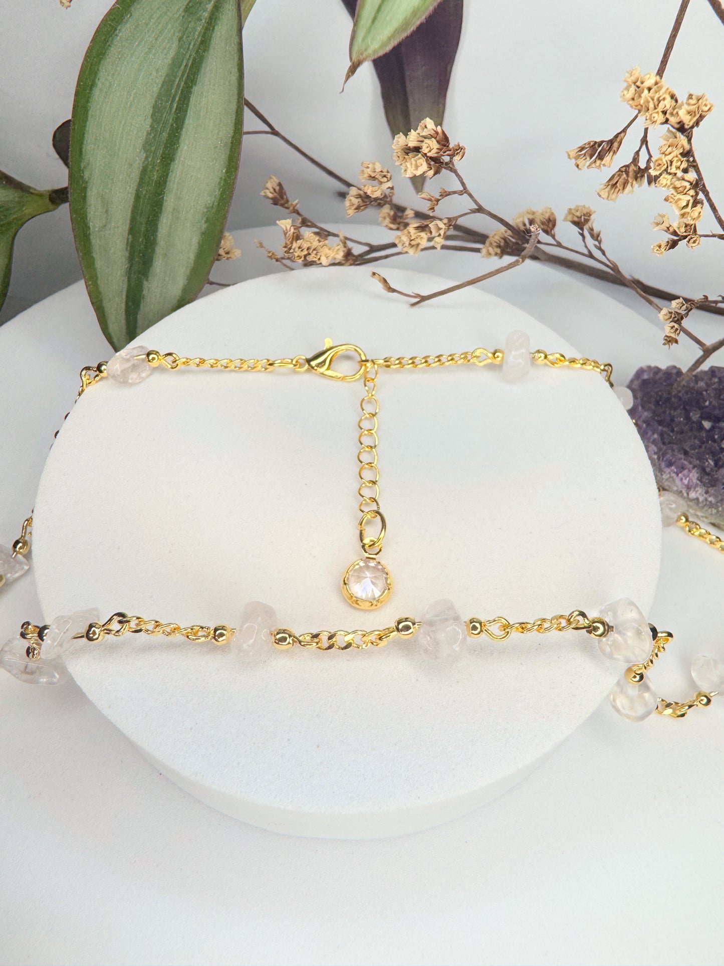 Choker Luar - Quartzo Transparente