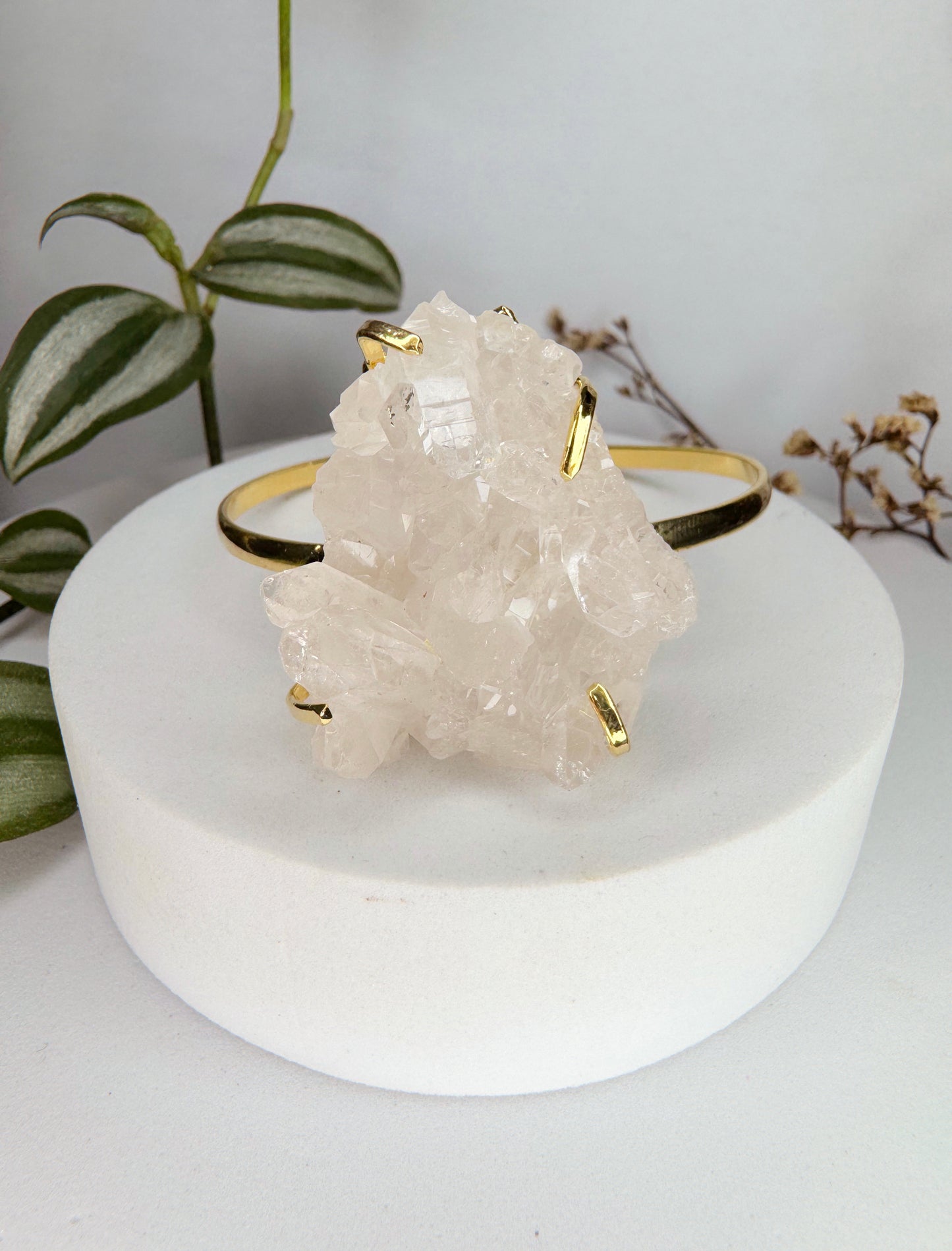 Bracelete titã - drusa de cristal